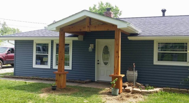 Siding & Pillar Installation siding windows installation door installation contracting services general contracting tallmadge ohio